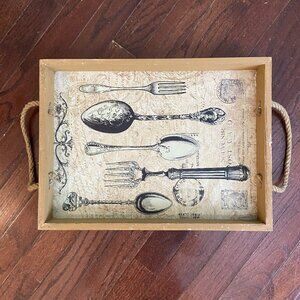 🆓 w/Any $20+ Purchase Wood/Jute Serving Tray or Charcuterie Tray Utensil Design